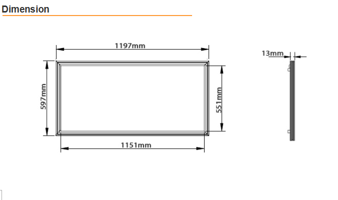 Luz de painel SMD do diodo emissor de luz do quadrado da tira 180° 18w 5630 85 - 265 VAC garantia de 3 anos